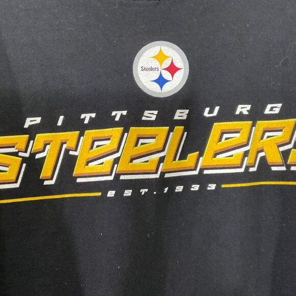 NFL Pittsburgh Steelers Men’s Black Short Sleeve T-Shirt Size XL Casual - Picture 2 of 8
